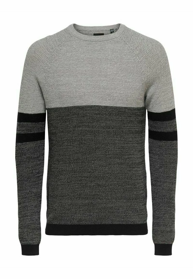 Only & Sons Herren Strickpullover - Black 1 Only & Sons Herren Strickpullover - Black