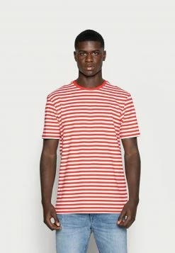 Only & Sons Herren ONSJAMIE LIFE SS STRIPE REG TEE NOO - T-Shirt Print - High Risk Red