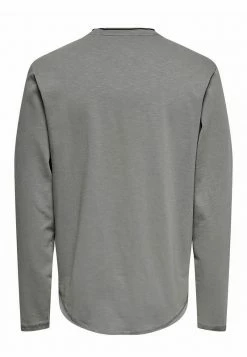 Only & Sons Herren Langarmshirt - Medium Grey Melange -Only & Sons Geschäft 05bd59650c6c4c54b77b9fb23c361c14