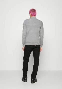 Only & Sons Herren ONSBLADE HALF ZIP - Strickpullover - Medium Grey Melange -Only & Sons Geschäft 06c73591b5774ba6838c376231b49bad