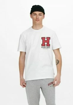 Only & Sons Herren HARVARD - T-Shirt Print - White