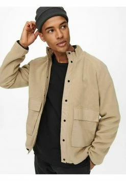 Only & Sons Herren Fleecejacke - Chinchilla -Only & Sons Geschäft 08e5a1e26c774147bc5c34eb80eddbd7