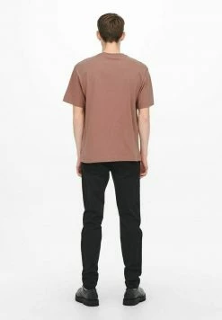 Only & Sons Herren T-Shirt Print - Burlwood -Only & Sons Geschäft 08f46eb071a7415f9328b62dba6a9c60