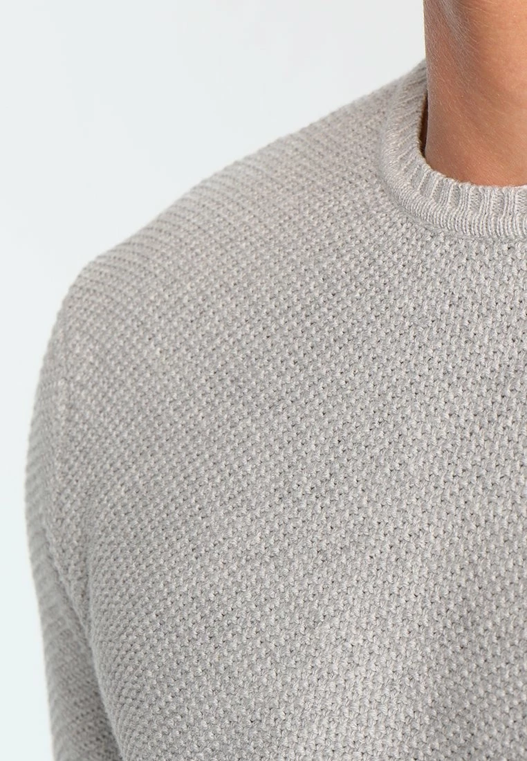Only & Sons ONSDAN STRUCTURE CREW NECK - Strickpullover - Light Grey Melange | Herren 4 Only & Sons ONSDAN STRUCTURE CREW NECK - Strickpullover - Light Grey Melange | Herren – Bild 4