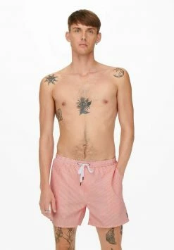 Only & Sons Herren Badeshorts - Porcelain Rose