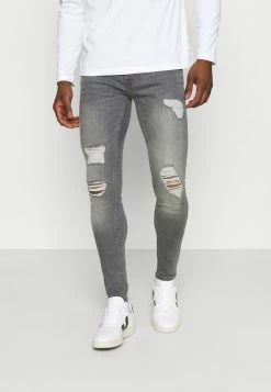 Only & Sons Herren ONSWARP LIFE SKINNY GREYST - Jeans Tapered Fit - Grey Denim