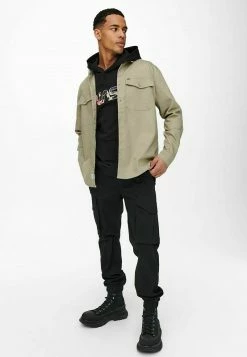 Only & Sons Herren EINFARBIGES CARGO- - Hemd - Chinchilla -Only & Sons Geschäft 0b2242fa1bc247bc8135ea7a25aa65f0