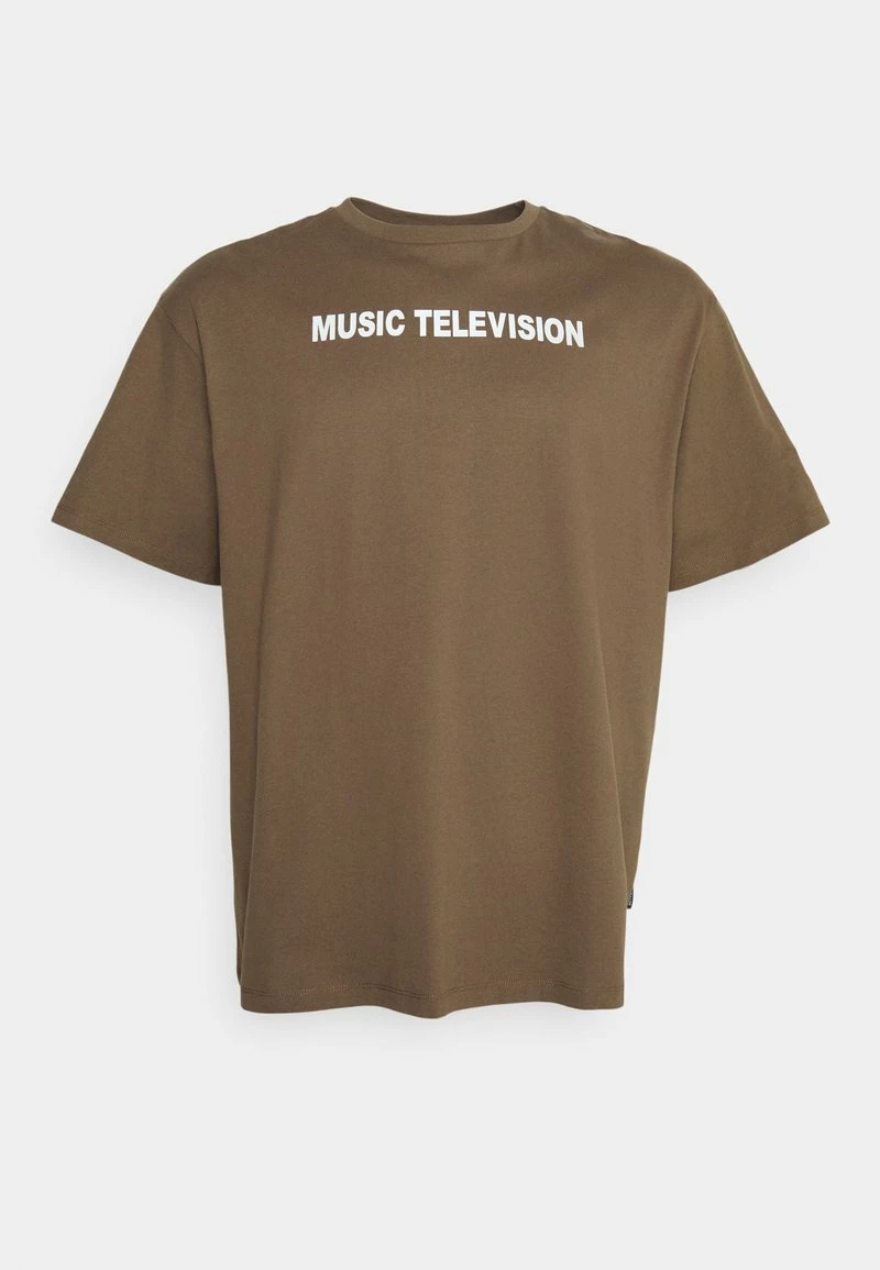 Only & Sons Herren ONSMTV TEE - T-Shirt Print - Teak 5 Only & Sons Herren ONSMTV TEE - T-Shirt Print - Teak – Bild 5