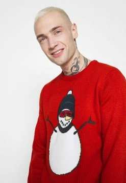 Only & Sons ONSXMAS FUNNY FRONT BADGE - Strickpullover - Pompeian Red | Herren -Only & Sons Geschäft 0c25ce1968db4db7bd458c2fa1074ba1