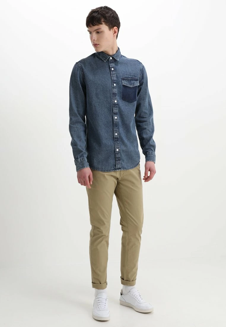 Only & Sons Herren ONSNEVILLE LS REGULAR POCKET - Hemd - Medium Blue Denim 2 Only & Sons Herren ONSNEVILLE LS REGULAR POCKET - Hemd - Medium Blue Denim – Bild 2