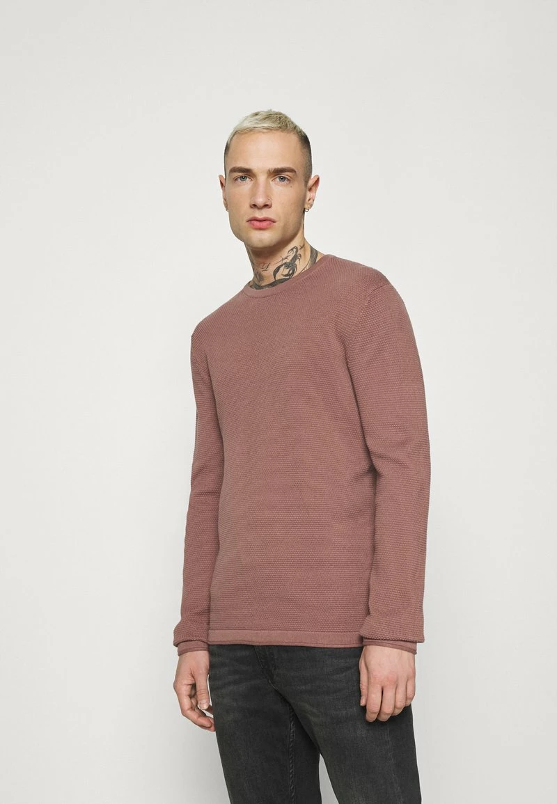 Only & Sons Herren ONSPANTER LIFE CREW - Strickpullover - Burlwood 1 Only & Sons Herren ONSPANTER LIFE CREW - Strickpullover - Burlwood