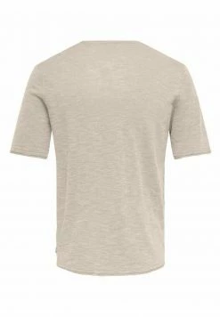 Only & Sons Herren T-Shirt Basic - Silver Lining Beige -Only & Sons Geschäft 11bdc4de50ad4e58bf16e7b9bf1ba0c4