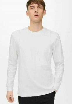 Only & Sons Herren Langarmshirt - Bright White -Only & Sons Geschäft 149d3be4f2c64cd09e21080ef15293ed