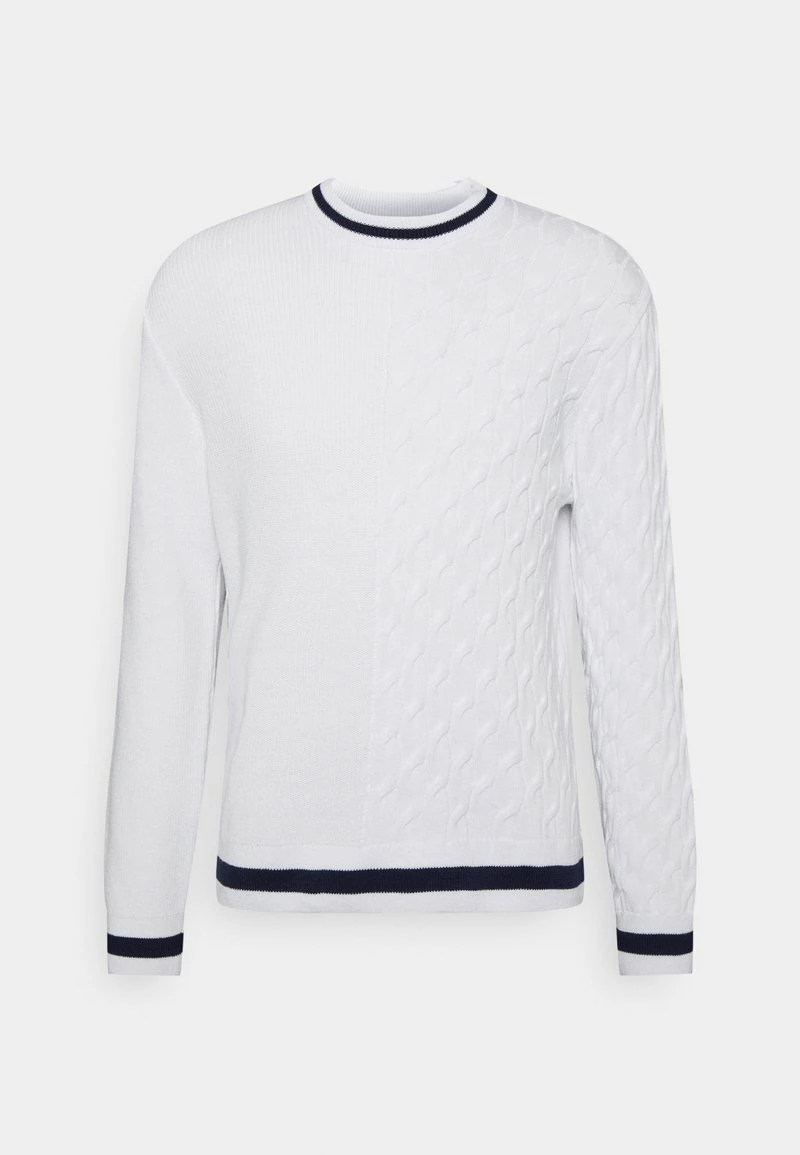 Only & Sons Herren ONSASHER LIFE CREW - Strickpullover - Star White 1 Only & Sons Herren ONSASHER LIFE CREW - Strickpullover - Star White