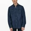 Only & Sons Herren ONSMATTER LIFE - Hemd - Blue Denim