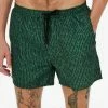 Only & Sons Herren GEMUSTERTE - Badeshorts - Dark Green