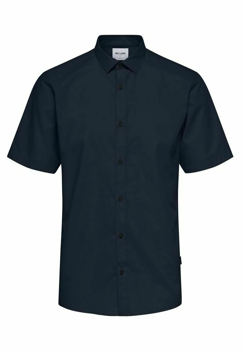 Only & Sons Herren ONSSANE SOLID POPLIN - Businesshemd - Dark Navy 1 Only & Sons Herren ONSSANE SOLID POPLIN - Businesshemd - Dark Navy