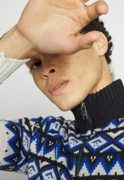 Only & Sons Herren ONSNEW LUDVIG HALF ZIP - Strickpullover - Dark Navy -Only & Sons Geschäft 16fc0896fd094a1391d84b40997bc414