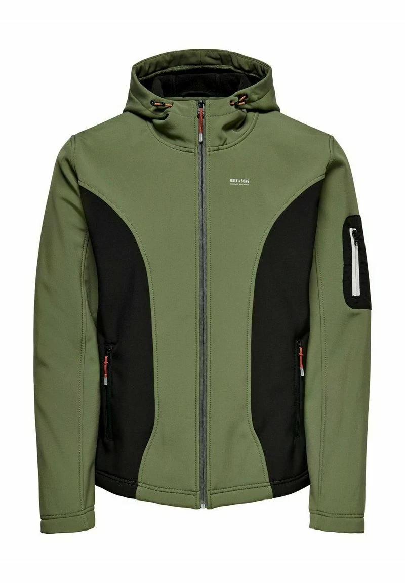 Only & Sons Sweatjacke - Olive Night | Herren 5 Only & Sons Sweatjacke - Olive Night | Herren – Bild 5