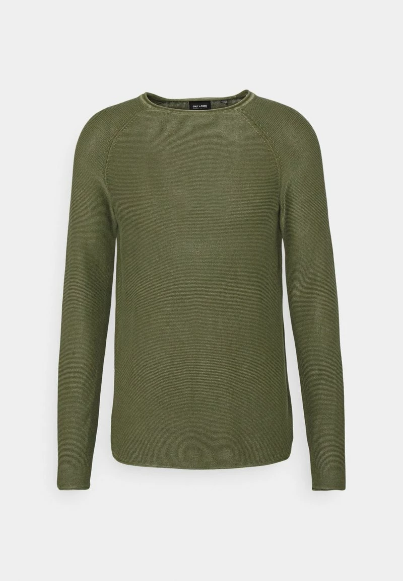 Only & Sons Herren ONSDEXTOR WASH RAGLAN - Strickpullover - Olive Night 4 Only & Sons Herren ONSDEXTOR WASH RAGLAN - Strickpullover - Olive Night – Bild 4