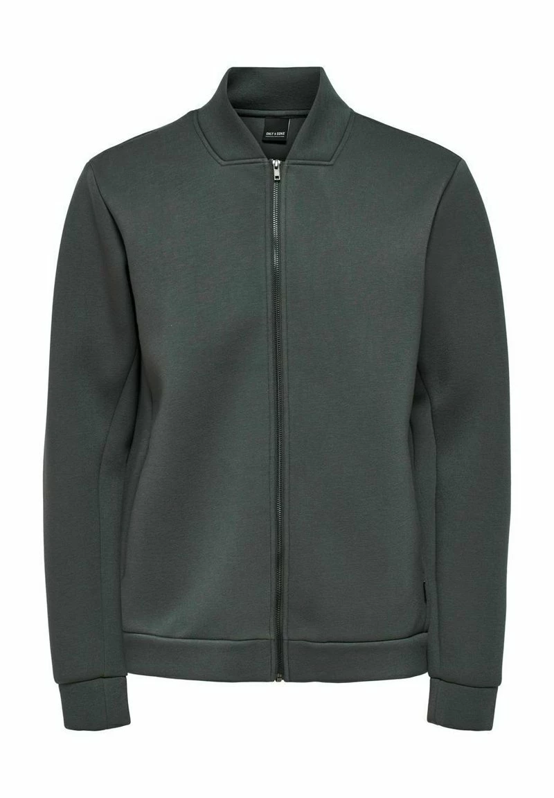 Only & Sons Herren Sweatjacke - Grey Pinstripe 6 Only & Sons Herren Sweatjacke - Grey Pinstripe – Bild 6