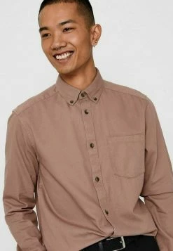 Only & Sons Herren ONSBRYCE LIFE ORGANIC - Hemd - Burlwood -Only & Sons Geschäft 1847cb56867841f1bd3e2aef554e2fa6