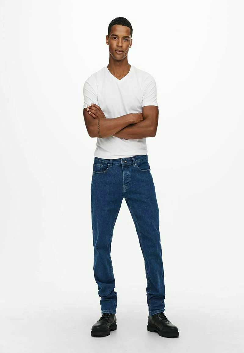 Only & Sons Herren ONSWEFT LIFE - Jeans Straight Leg - Blue Denim 2 Only & Sons Herren ONSWEFT LIFE - Jeans Straight Leg - Blue Denim – Bild 2