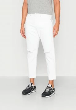Only & Sons ONSAVI BEAM CROP WHITE DAMAG - Jeans Tapered Fit - White Denim | Herren