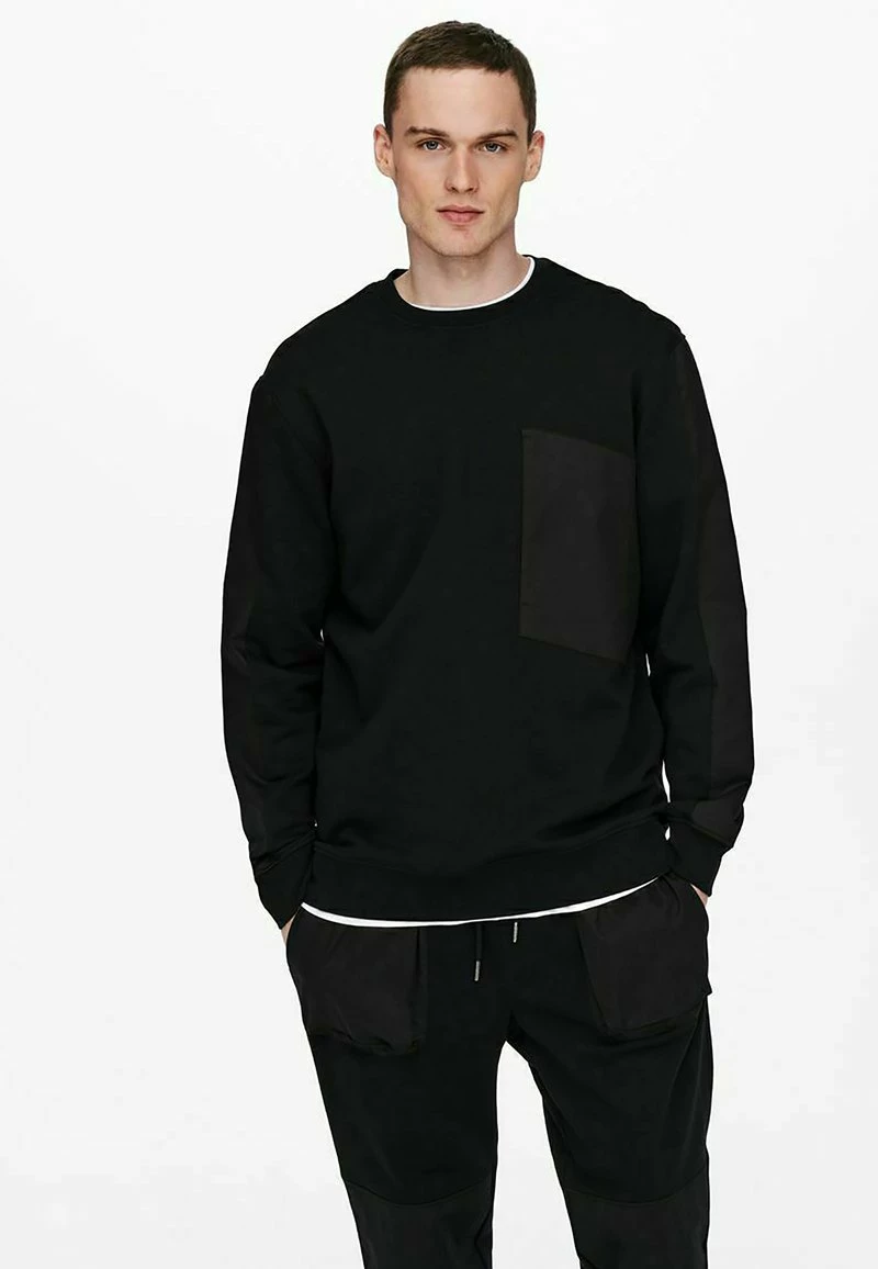 Only & Sons Herren Sweatshirt - Black 5 Only & Sons Herren Sweatshirt - Black – Bild 5
