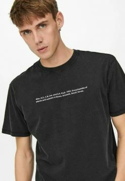 Only & Sons Herren T-Shirt Print - Black -Only & Sons Geschäft 1c1d285d09e74797948328459735c753