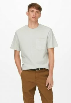 Only & Sons Herren T-Shirt Print - Glacier Gray