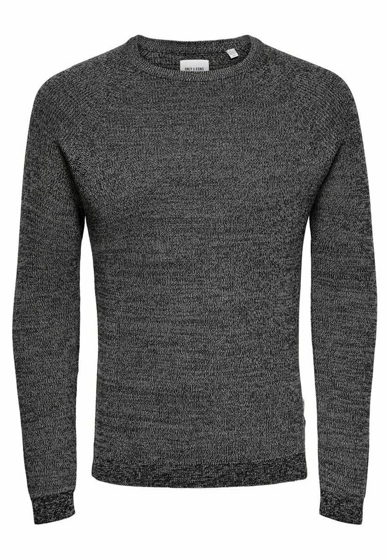 Only & Sons Herren Strickpullover - Black 1 Only & Sons Herren Strickpullover - Black