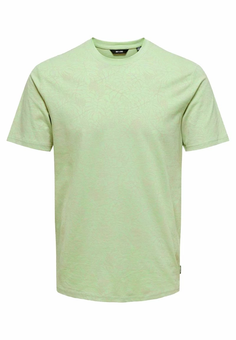 Only & Sons Herren T-Shirt Print - Celadon Green 1 Only & Sons Herren T-Shirt Print - Celadon Green