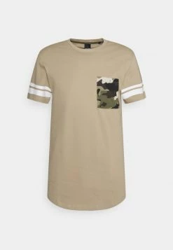 Only & Sons Herren ONSTYLER LONGY POCKET TEE - T-Shirt Print - Chinchilla
