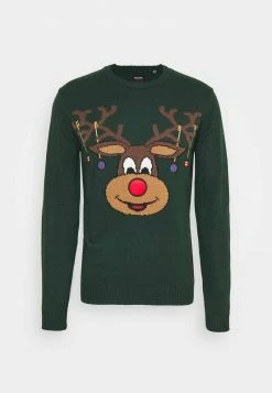 Only & Sons Herren ONSXMAS FUNNY FRONT BADGE - Strickpullover - Pine Grove -Only & Sons Geschäft 24847961257647ccab4113827a1b9ba9