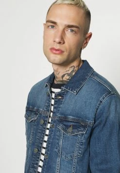 Only & Sons Herren ONSCOIN LIFE TRUCKER - Jeansjacke - Blue Denim -Only & Sons Geschäft 26e626e4c91548cdb544f58b27fd0ace