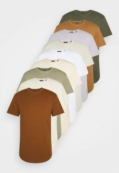 Only & Sons Herren ONSMATT LIFE LONGY TEE 10 PACK - T-Shirt Basic - White/fog/silverlining/overlandtrek/raind/brasand/foxt/monks/olive