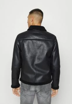 Only & Sons Herren ONSBEN AVIATOR - Kunstlederjacke - Black -Only & Sons Geschäft 28a799ebc38647659fe890aa9fd2e15b