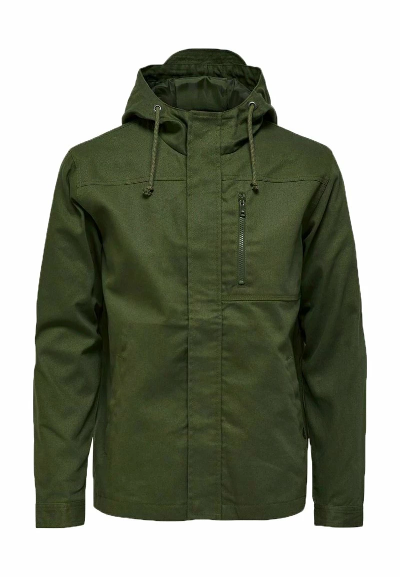 Only & Sons Herren Leichte Jacke - Olive Night 6 Only & Sons Herren Leichte Jacke - Olive Night – Bild 6