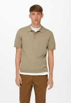 Only & Sons Herren Poloshirt - Chinchilla
