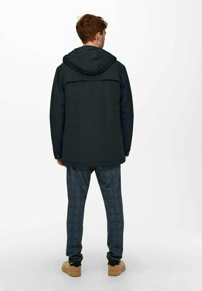 Only & Sons Herren Parka - Dark Navy 3 Only & Sons Herren Parka - Dark Navy – Bild 3