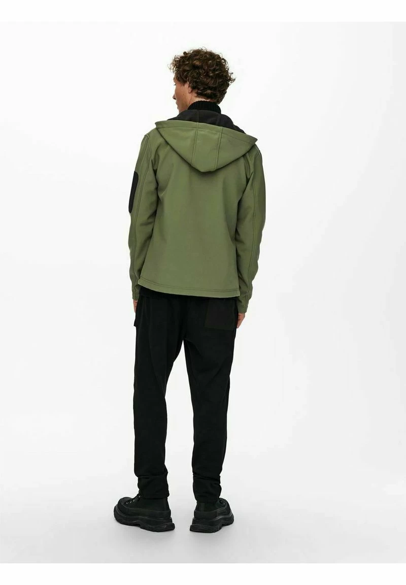 Only & Sons Sweatjacke - Olive Night | Herren 4 Only & Sons Sweatjacke - Olive Night | Herren – Bild 4