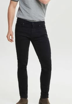 Only & Sons Herren LOOM - Jeans Slim Fit - Black Denim