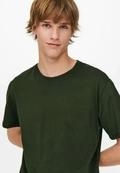 Only & Sons Herren KURZARM ONSMATT - T-Shirt Basic - Khaki -Only & Sons Geschäft 318c8cf25ce84f0085302861aec844aa