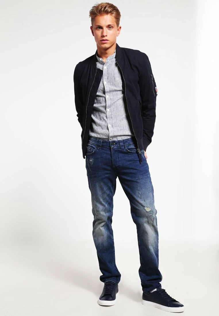 Only & Sons Herren ONSWEFT - Jeans Straight Leg - Dark Blue Denim 2 Only & Sons Herren ONSWEFT - Jeans Straight Leg - Dark Blue Denim – Bild 2