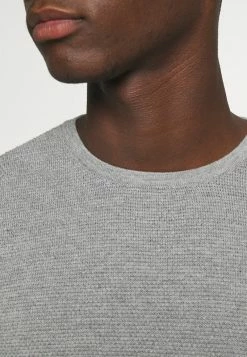 Only & Sons Herren ONSPANTER LIFE CREW - Strickpullover - Medium Grey Melange -Only & Sons Geschäft 328e859f13af4b37bd31cac022647b24