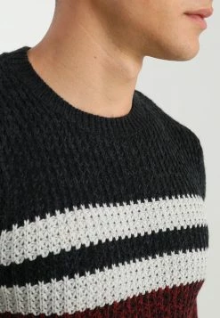 Only & Sons Herren ONSLAZLO STRIPED CREW NECK - Strickpullover - Cabernet -Only & Sons Geschäft 32d9db7786ed423c9d8190459acb5dce