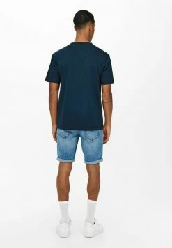 Only & Sons Herren T-Shirt Basic - Moonlit Ocean -Only & Sons Geschäft 33a119b289034fc88fb4fc09443c3c5a