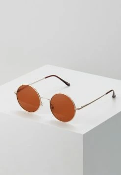 Only & Sons ONSSUNGLASSES ROUND UNISEX - Sonnenbrille - Mustard Gold-coloured