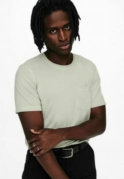 Only & Sons Herren T-Shirt Basic - Pussywillow Gray -Only & Sons Geschäft 3640fe44eb444c9b81f1a59fa39d7c17